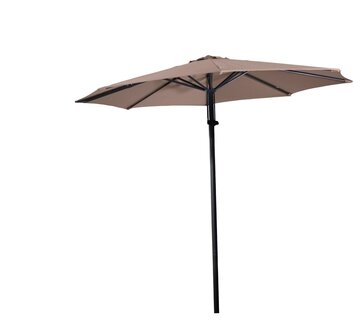 Push up parasol Libra - voorzien veersysteem - eenvoudig op te zetten - in 2 kleuren leverbaar -  rond 3 meter