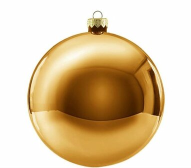 Kerstbal rond 40 cm Goud mat