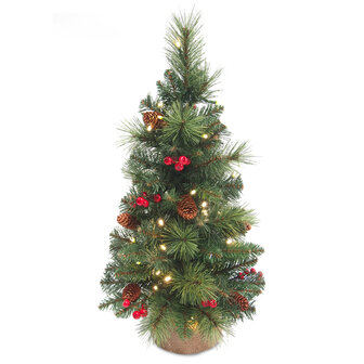 kunstkerstboom everyday met decoratie en leds national tree company