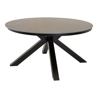 Portoro tuintafel rond 158 cm met kunststeen tafelblad lesli living