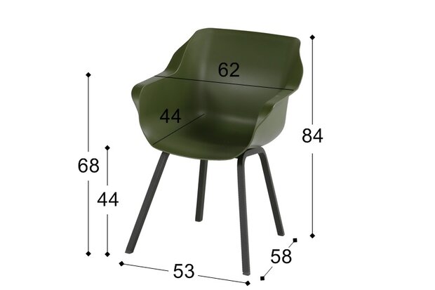 afmetingen hartman sophie element moss green