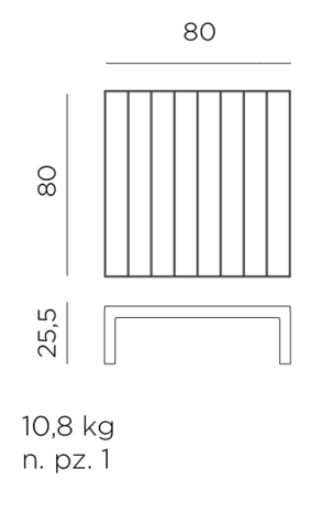 Maatvoering nardi maximo tafel