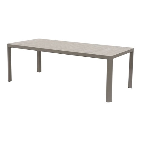 Tuintafel 220x100 cm aluminium met keramische planken