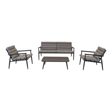 Loungeset Harper Stone - gecoat aluminium frame -  Lesli living