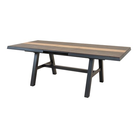 Uitschuifbare Tuintafel Brixton 170/220 cm - eenvoudig uitschuifbaar - HPL-blad -  gecoat aluminium frame