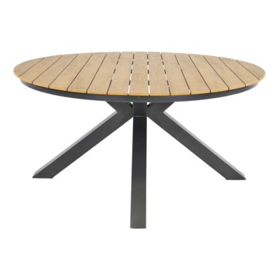 Tuintafel Arezzo rond 120 cm met kruispoot