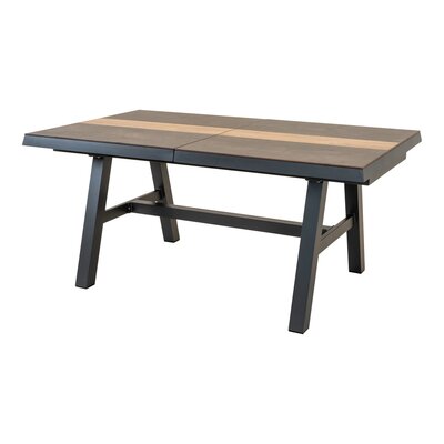 Uitschuifbare Tuintafel Brixton 170/220 cm - eenvoudig uitschuifbaar - HPL-blad -  gecoat aluminium frame